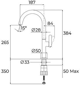 Robinet bucatarie Teka OVAL 915