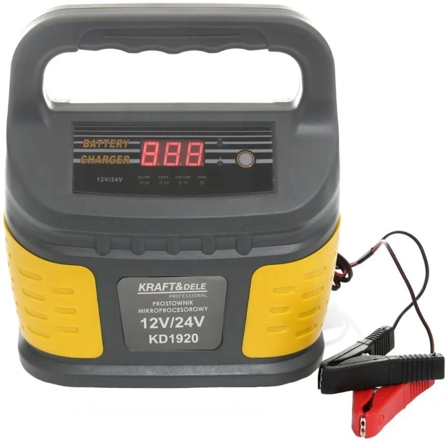 Incarcator acumulator auto KRAFT&DELE microprocesor KD1920 (Grey/Yellow)