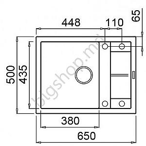 Chiuveta de bucatarie Elleci Unico 125 51 Avena (LGU12551)