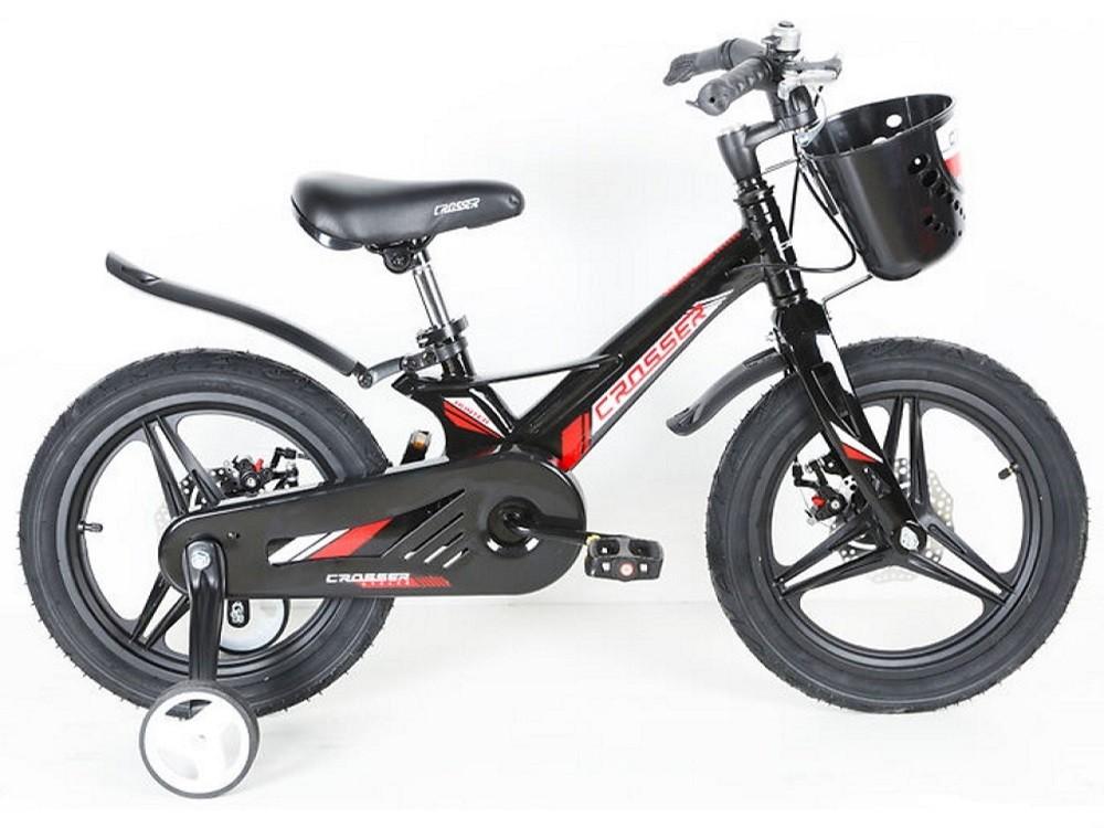 Bicicleta copii Crosser Magnesium Hunter Pro 18 Black