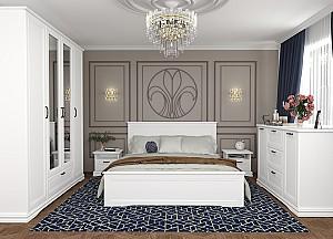 Dulap Yasen Sardinia 4D1S Alb