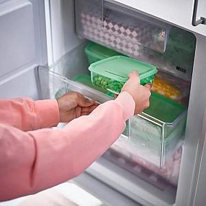 Set de recipiente alimentare IKEA Pruta 17buc. (Verde)