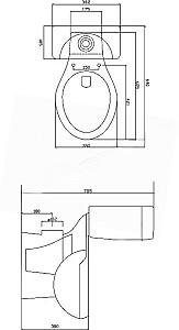 Vas WC BR Pot 100868125 White