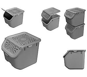 Set de recipiente alimentare Bytplast Gri (55673)