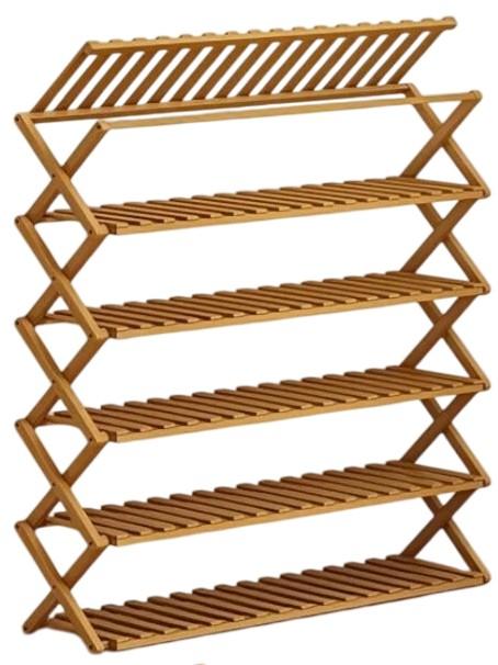 Raft pentru incaltaminte VLM RM13 Din Bambus Pliabil