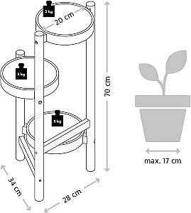  Kesper 17275 Bamboo / White