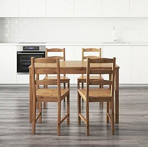 Set de masa si scaune IKEA Jokkmokk Antique (4 scaune)