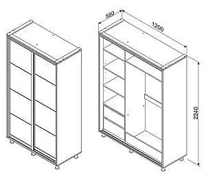 Dulap-cupe Ambianta Torino (PAL) 1.2 m Fungo