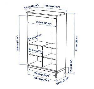 Dulap IKEA Idanas Brown 21x211 cm