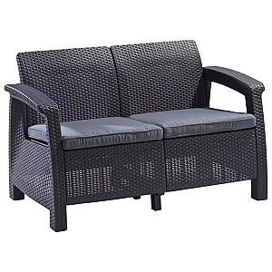 Set mobila de gradina Heniver Novara 3+2+1+1+T Anthracite