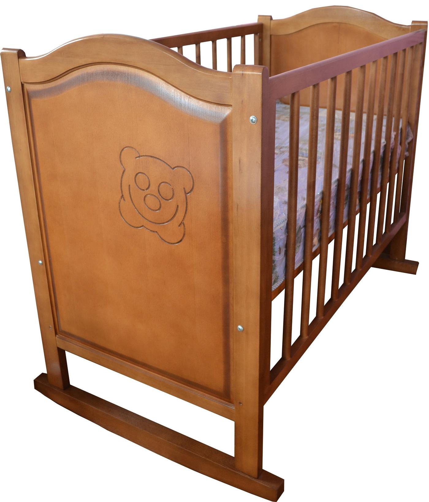 Patut copii Viitorul Leagan cu saltea ortopedica 120x65 cm Stejar Deschis