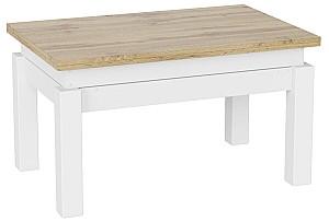 Masuta de cafea, reviste MobiCasa B-Fly Stejar Kraft Auriu(Maro)/Alb