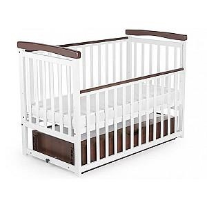 Patut copii Eucalyptus Charlene-Combi Premium (DS-301) Alb/Nucă