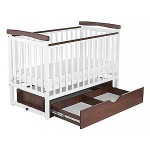 Patut copii Eucalyptus Charlene-Combi Premium (DS-301) Alb/Nucă