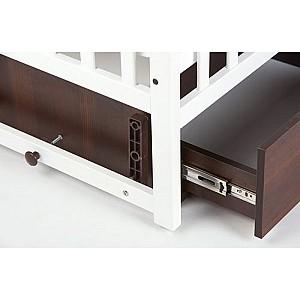 Patut copii Eucalyptus Charlene-Combi Premium (DS-301) Alb/Nucă