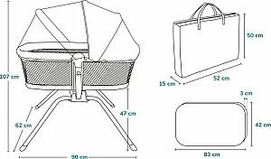 Patut copii Lionelo Malin Grey Stone