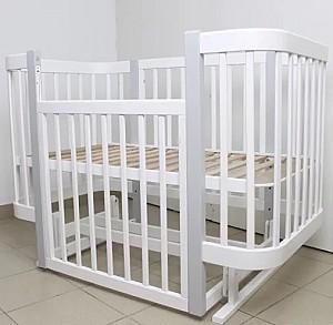 Patut copii Kuzea White Grey pe balansoar