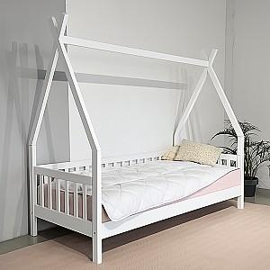 Pat copii MobiCasa Alice 80x160 Alb