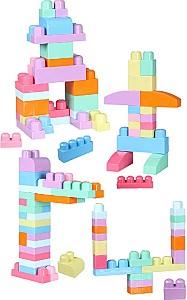 Constructor Play Toys Găleată cu blocuri pastel „Play Blox” (2922)