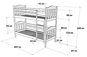 Pat copii MobiCasa Donald 90x200 Alb