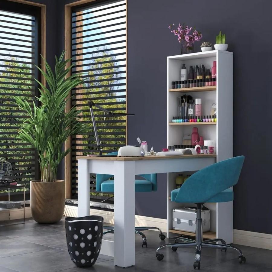 Etajera Mirage Meble BJ113 S (Walnut/White)