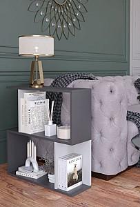 Etajera Remaks Asimetrik 2 Antharacite/White