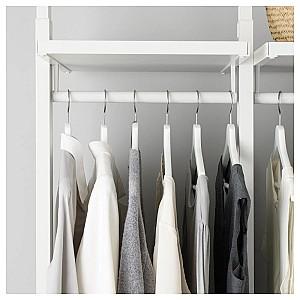 Etajera IKEA Elvarli 3 sectiuni/2 sertare 178x51x222-350 Alb