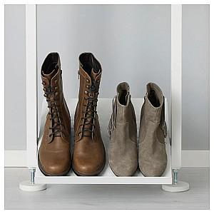 Etajera IKEA Elvarli 3 sectiuni/2 sertare 178x51x222-350 Alb