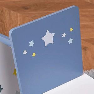 Masă de scris pentru copii HomCom 312-035 60x40x43cm (White/Light Blue)