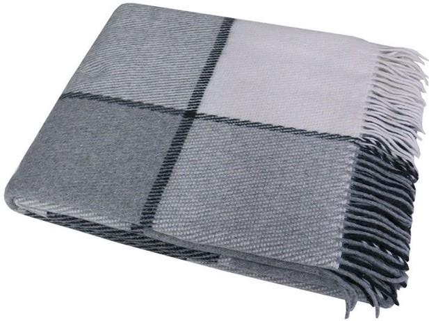 Pled Vladi Elf 200x220 (Lână 70%, Poliester 30%) Gri