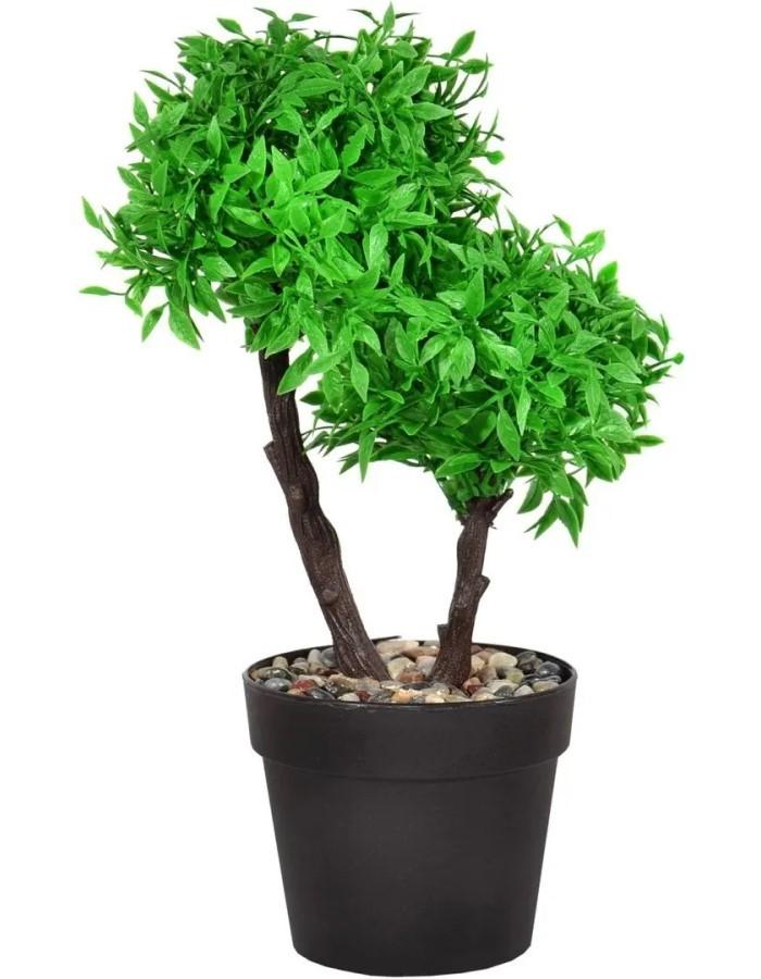 Flori artificiale Cilgin K201SYH Siyah Saksida Ikili Simsir 26cm