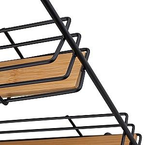 Suport Tadar Bamboo Shelves 31x7.5x31cm