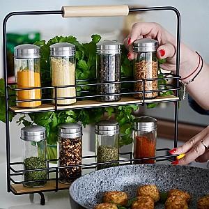 Suport Tadar Bamboo Shelves 31x7.5x31cm