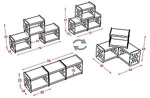Raft de perete MG-Plus Qutus Anthracite (Gri)