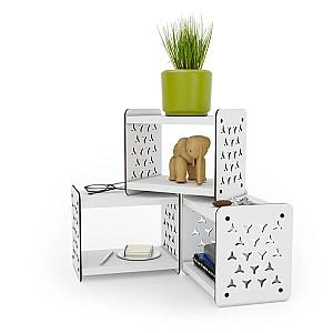 Raft de perete MG-Plus Qutus White (Alb)