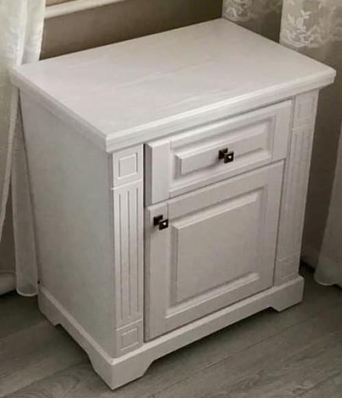 Noptiera AlfaM Romance Lemn Alb