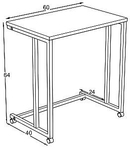 Masuta laptop MG-Plus Sine Retro Stone