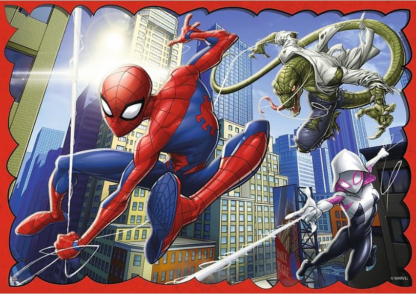 Puzzle Trefl 4in1 The heroic Spider-Man (34384)