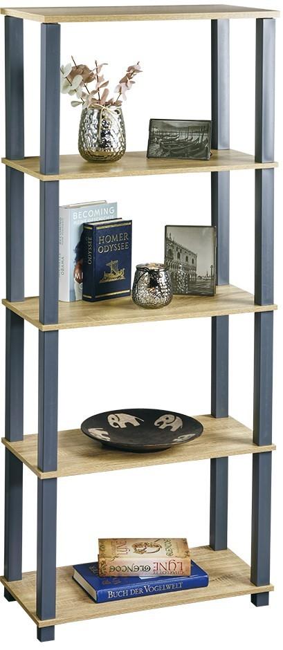 Etajera Kesper 18452 Natural (Bej)/Albastru