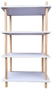 Etajera MG-Plus L 04 Alb/Stejar