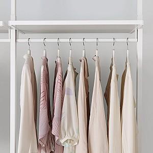 Etajera IKEA Elvarli 2 sectiuni 175x51x222-350 Alb