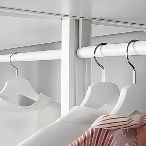 Etajera IKEA Elvarli 2 sectiuni 175x51x222-350 Alb
