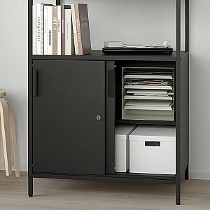 Etajera IKEA Trotten cu usi glisante 80x180 Antracit