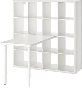 Masa de birou IKEA Kallax/Linnmon 147x139x147 Alb