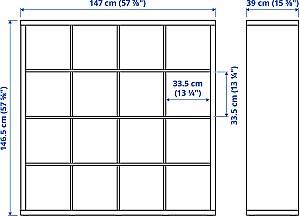 Masa de birou IKEA Kallax/Linnmon 147x139x147 Alb
