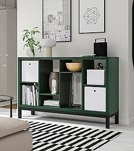 Etajera IKEA Kallax 147x39x94 Verde Inchis/Negru