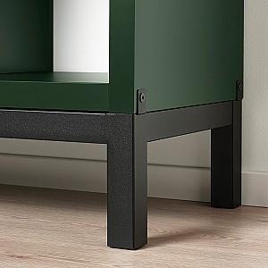 Etajera IKEA Kallax 147x39x94 Verde Inchis/Negru