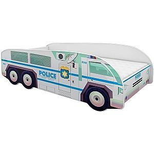 Pat copii Acma Meble Acma VI/Truck LKW №1 80x160 saltea 7cm (White)