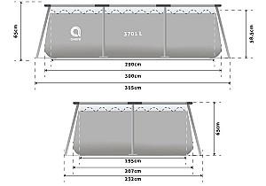 Piscina cu carcasa Avenli 17771EU