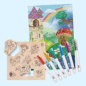 Set de jucarii Hape magnetic-Prieteni magici(E1077)